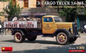 MINIART 38079 1/35 3t Cargo Truck 3.6-36S. Flatbed Normal Type