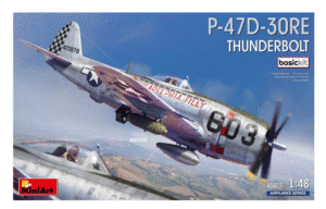 MiniArt 48023 1/48 P-47D-30RE Thunderbolt Basic Kit Overlord