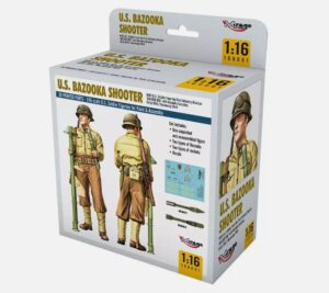 MIRAGE 160001 1:16 3D Printed WW2 US BAZOOKA SHOOTER 'Big Red One Normandy 1944 Overlord