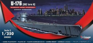 Mirage 350501 1/350 U-176 (IXC TYPE II) German Submarine