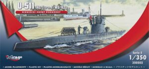 Mirage Hobby 350502 - 1:350 German U-Boat U-511 - IX C (Turret I+WGr42)