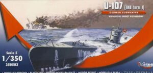 Mirage Hobby 350503 1/350 WW2 German U Boat  Submarine U-107 Type IXB Model Kit