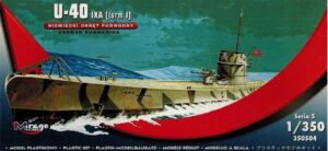 Mirage 350504 1/350, WW2 German U Boat U-40 IXA  Model Kit