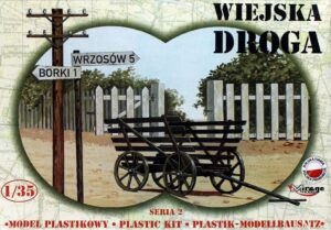 Mirage 35221 1/35 Cart Fence Power Pole Sign Cart Hay Wagon Model Kit