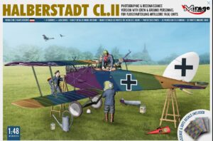 Mirage Hobby 480005 1/48  WW1 Halberstadt CL.II with Air and Ground Crew