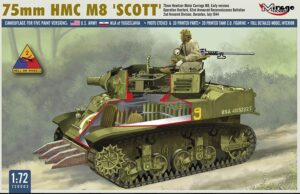 Mirage Hobby 720002 1/72 US Army 75mm HMC M8 Scott Overlord and West Wall
