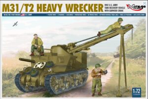 Mirage Hobby 720004 1/72 WW2 US Army M31/T2 Heavy Wrecker Tank Recovery Vehicle with Crew WEST WALL
