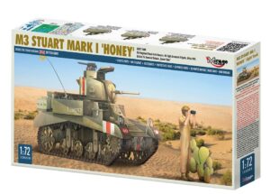 Mirage Hobby 720006 1/72 M3 Stuart Mk.I 'Honey' Light Tank 7th Arm Div North Africa BRITISH ARMY BATTLE SCHOOL