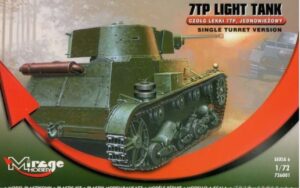 MIRAGE HOBBY 726001 1/72 POLISH TANK 7TP (LATE SINGLE TURRET VERSION SEPTEMBER 1939