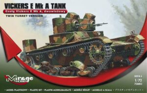Mirage 726003 - 1:72 Polish Vickers E Mk A Tank, Double Turret