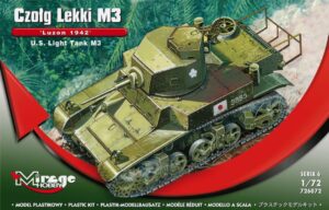 Mirage Hobby 726072 - 1:72 U.S. Light Tank M3 "Luzon 1942" HELL IN THE PACIFIC