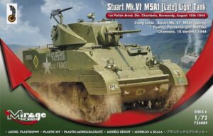 Mirage Hobby 726089 1:72 Stuart MK.VI M5A1 (Late) Light Tank 1st Polish Arm Div  Overlord