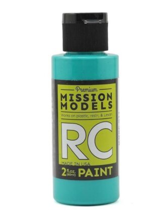 Mission Models RC Paint 2 Oz Bottle Aqua Blue MMR011