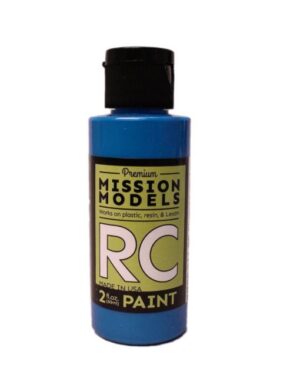 Mission Models Acrylic RC Paint 2 Oz Fluorescent Racing Blue MMR047