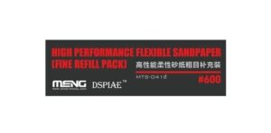 Meng MNGMTS-041D  Flexible Sand Paper Fine Refill 600 Flat packed for low cost THFS