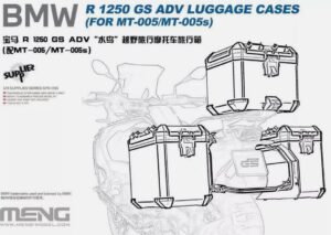 Meng Model MNGSPS-091 1/9 BMW R 1250 GS ADV Luggage - SPS-091