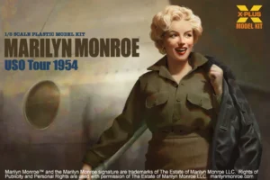 X-PLUS 411-200245 1/8 Marilyn Monroe USO Tour 1954 Plastic Model Kit