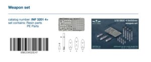 INFINITY MODELS 1/32 SB2C Helldiver Weapon Set INF3201-4 THFS