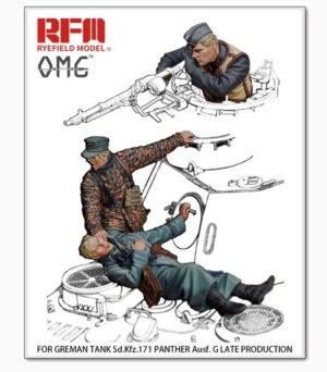 RYE FIELD MODELS 1/35 Fallen 3 figures for their SdKfz. Panther G Tank 35001 THFS