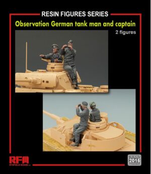 RYE Field MODEL 1/35 Observation German tank man and captain figures RM2015 THFS