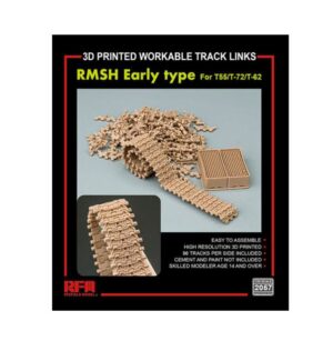 RYE FIELD 2057 1/35 3D PRINTED WORKABLE TRACK LINKS RMSH EARLY TYPE FORT55/T-72/T-62 THFS