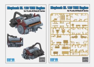 Rye Field Models 1/35 2075 Maybach HL 120 TRM Engine Kit Pz.IV Stug IV NOV CTN