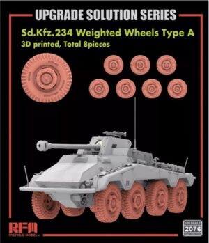 Rye Field Models 1/35 2076 Sd.Kfz.234 Weight Wheels Type A x8 Model Kit NOV CTN