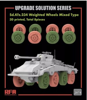 Rye Field Model 2078 1:35 Road Wheels Type A & B f. Sd.Kfz. 234/4 Military Kit
