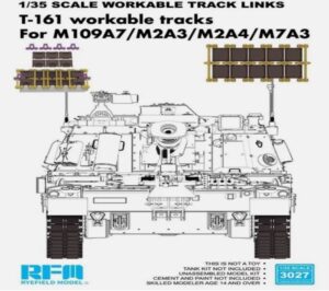 Rye field Model 3027 - 1:35 T-161 Workable Tracks For M109A7/M2A3/M2A4/M7A3