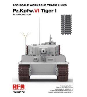 RYE FIELD 1/35 WORKABLE TRACK LNKS Pz.Kpfw. VI Tiger I LATE PROD RM5017U