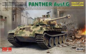 Rye Field UK Core Range 5018 1:35 Panther Ausf.G with workable track links Model Kit Overlord