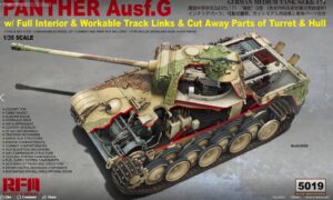 Rye Field Model 5019 1:35 Panther Ausf.G & full interior, cut away parts Kit