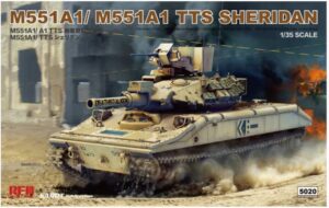 RYE FIELD 1/35 M551A1/ A1TTS SHERIDAN 2 IN 1 KIT RM5020