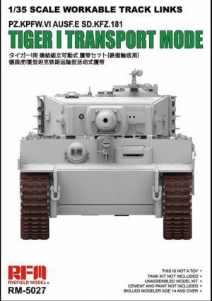 Rye Field Model 1/35 Workable Track Links for Tiger I Transport Mode 5027 THFS