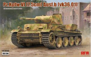 RYE FIELD MODELS 1/35 Pz.Kpfw.VI 7,5cm Ausf.B VK36.01 w/ workable track links RM5036