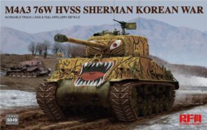RYE FIELD 1/35 US ARMY M4A3 76w hvss Sherman Korean war RM5049
