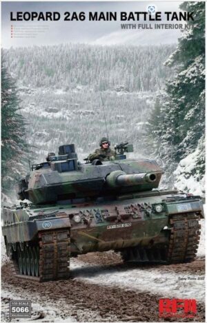 Rye Field Model 5066 1:35 Leopard 2A6 Main Battle Tank with Full Interior Kit