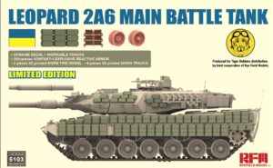 RYE FIELD 5103 1/35 UKRAINE ARMED FORCES LEOPARD 2A6 WITH ERA 3D PARTS