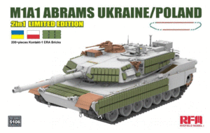 Rye field Model 5106 1:35 M1A1 Abrams Ukraine / Poland 2in1 Ltd Edition
