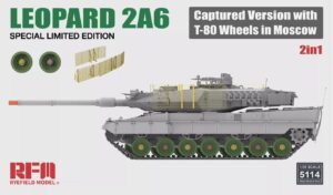 RYE FIELD 5114 1/35 Leopard 2A6 With T-80 Road Wheel Etching Protective Mesh NOV CTN