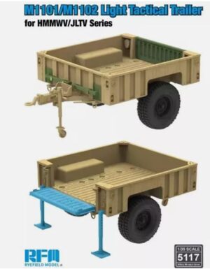 Rye Field Model 5117 1:35th M1101/M1102 Light Tactical Trailer for HMMWV/JLTV