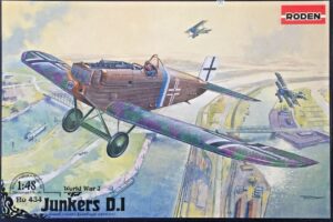 RODEN 434 1/48 JUNKERS D.I (short-fuselage) WWI plastic model fighter