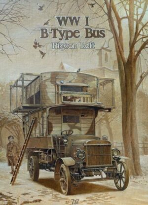 Roden 737 1/72 WWI Pigeon Loft B-Type Bus Plastic Model Kit