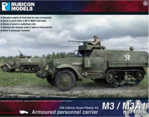 Rubicon Models 280027 1/56 M3 / M3A1 Half Track Plastic Model Kit Overlord