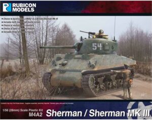 Rubicon Models 280055 1/56 M4A2 Sherman / Sherman III Plastic Model Kit Overlord