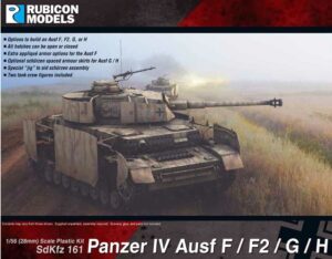 Rubicon Models 280077 1/56 Panzer Iv Ausf F/F1/G/H Plastic Model Kit Overlord
