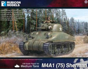 Rubicon Models 280086 1/56 M4A1 (75) Sherman Plastic Model Kit Overlord