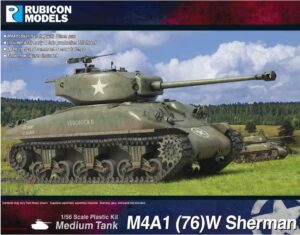 Rubicon Models 280087 1/56 M4A1 (76) W Sherman Plastic Model Kit Overlord