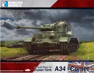 Rubicon Models 280094 1/56 A34 Comet Tank Plastic Model Kit Overlord