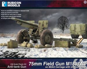 Rubicon Models 280127 1/56 M2A3 75mm Field Gun With Crew